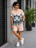 Men’s Palm Beach Print Shirt & Shorts Set