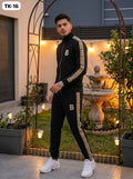 Men's Two-Piece Striped Track Suit Set