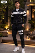 Men's Two-Piece Striped Track Suit Set