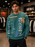 Men's Graphic Print Crewneck Sweatshirt