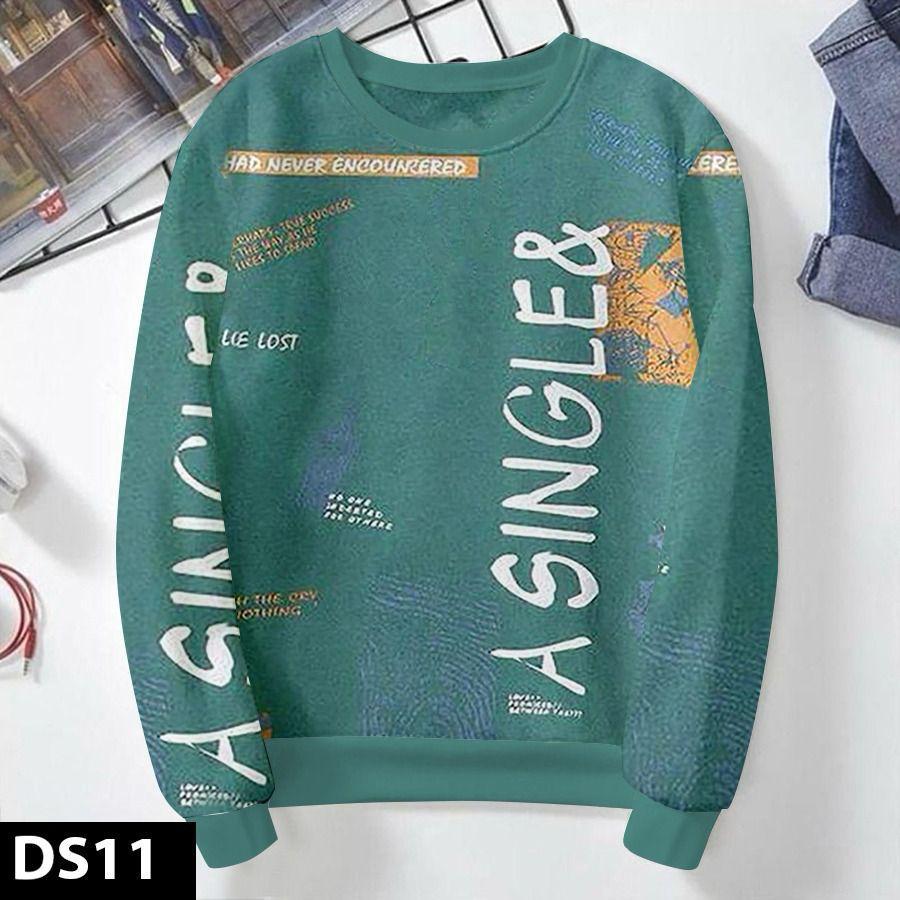 Men's Graphic Print Crewneck Sweatshirt