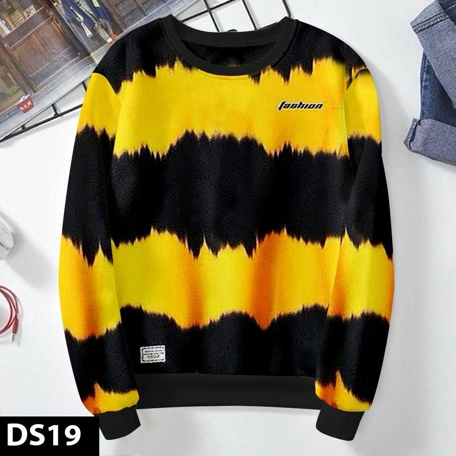 Men's Tie-Dye Stripe Crewneck Sweatshirt