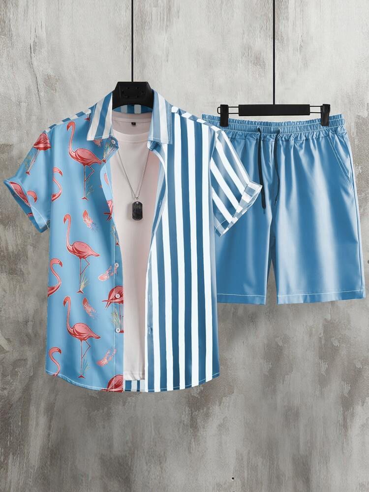 Split-Pattern Summer Streetwear Look