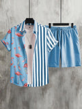 Split-Pattern Summer Streetwear Look
