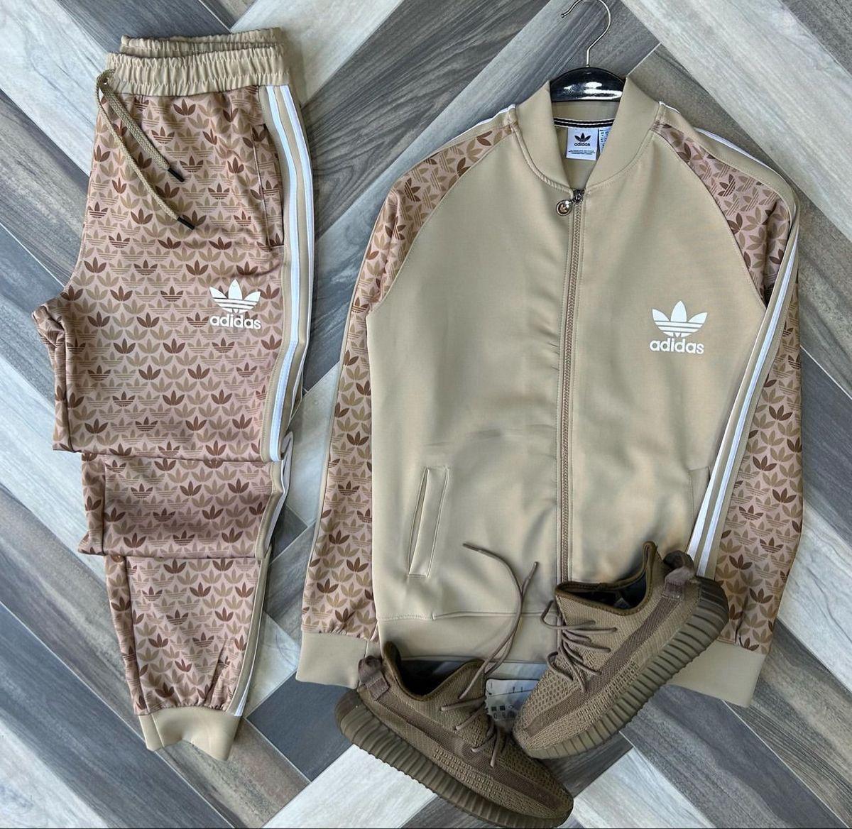 Men's Two-Piece Patterned Track Suit Set