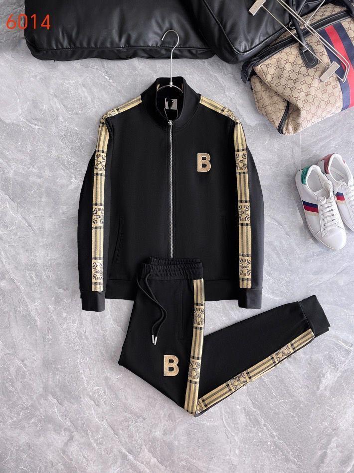 Men's Two-Piece Striped Track Suit Set