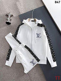 Men's Two-Piece Hooded Track Suit Set